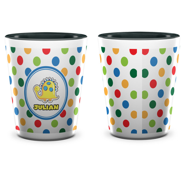 Dots & Dinosaur Shot Glass - Two Tone - APPROVAL