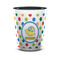 Dots & Dinosaur Ceramic Shot Glass - 1.5 oz - Two Tone - Set of 4 (Personalized)