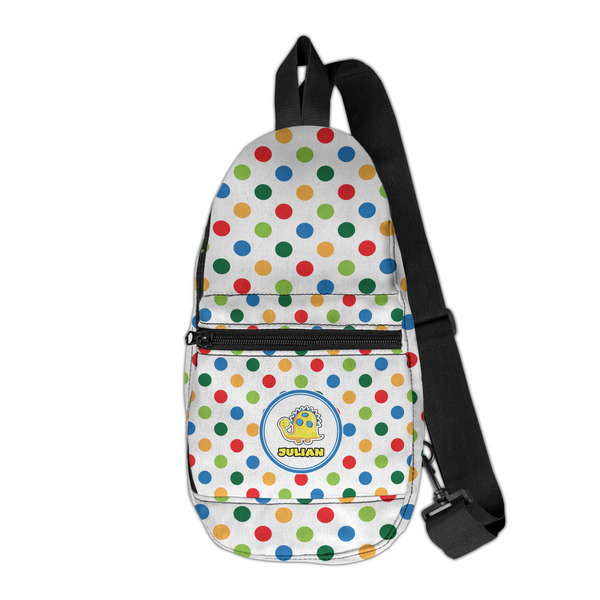 Custom Dots & Dinosaur Sling Bag (Personalized)