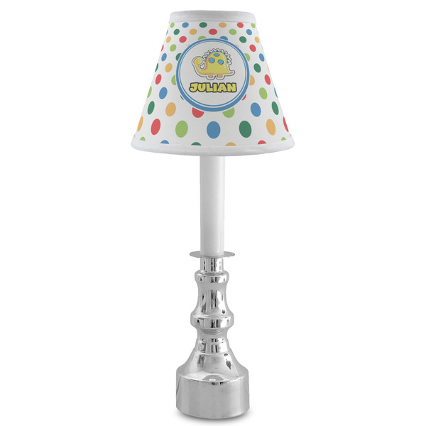 Dots & Dinosaur Small Chandelier Lamp - LIFESTYLE (on candle stick)