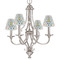 Dots & Dinosaur Small Chandelier Shade - LIFESTYLE (on chandelier)