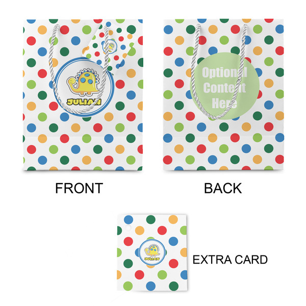 Dots & Dinosaur Small Gift Bag - Approval