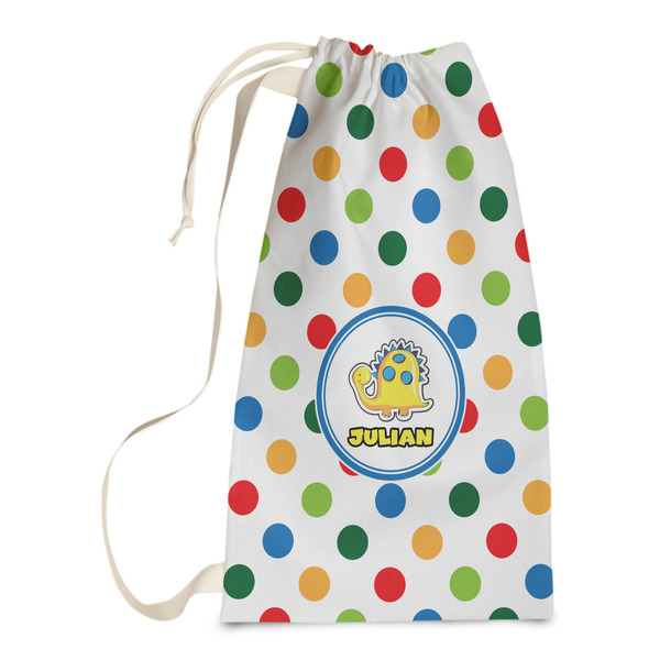 Custom Dots & Dinosaur Laundry Bags - Small (Personalized)