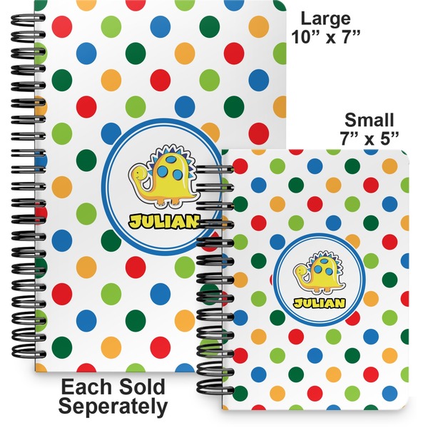 Dots & Dinosaur Spiral Journal - Comparison