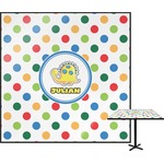 Dots & Dinosaur Square Table Top - 30" (Personalized)