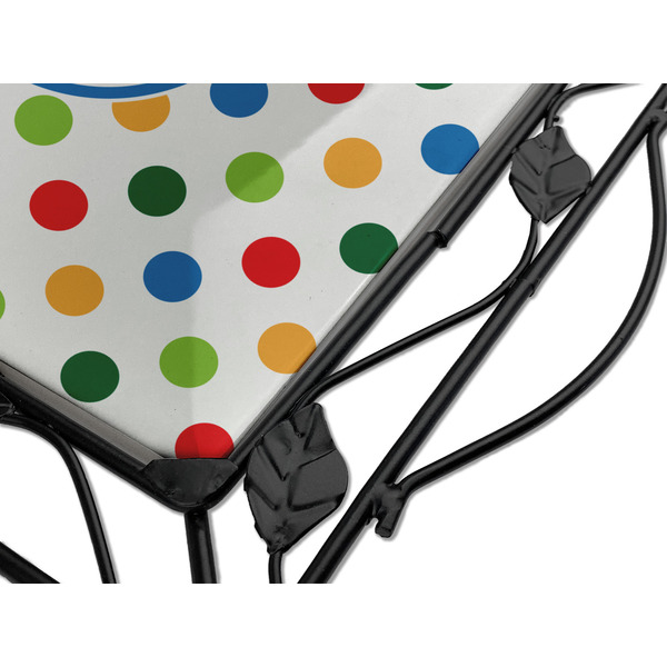 Dots & Dinosaur Square Trivet - Detail