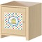 Dots & Dinosaur Square Wall Decal on Wooden Cabinet