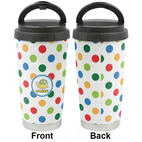 Dots & Dinosaur Stainless Steel Travel Cup - Apvl