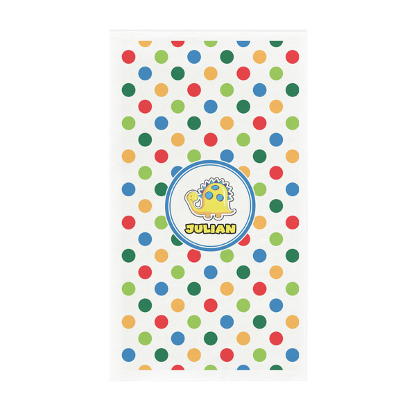 Custom Dots & Dinosaur Guest Towels - Full Color - Standard (Personalized)