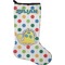 Dots & Dinosaur Holiday Stocking - Single-Sided - Neoprene (Personalized)