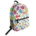 Dots & Dinosaur Student Backpack (Personalized)