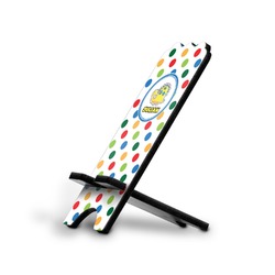 Dots & Dinosaur Stylized Cell Phone Stand - Small w/ Name or Text