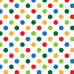 Dots & Dinosaur Fabric by the Yard - Spun Polyester Poplin