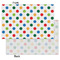 Dots & Dinosaur Tissue Paper - Heavyweight - Small - Front & Back