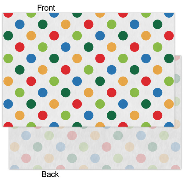 Dots & Dinosaur Tissue Paper - Heavyweight - XL - Front & Back