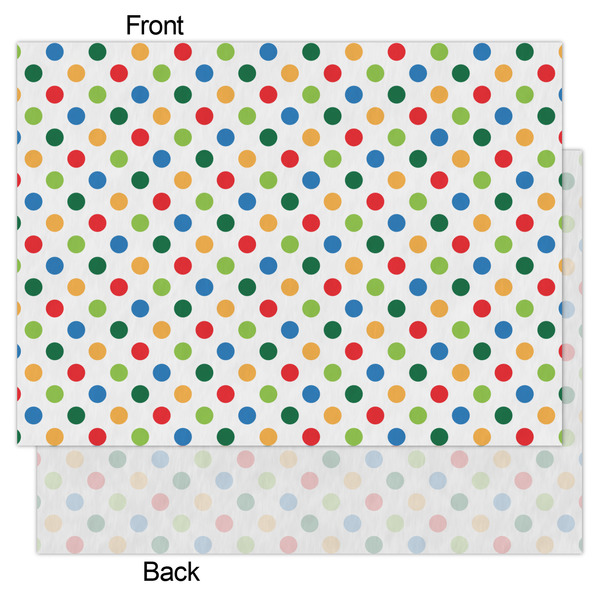 Dots & Dinosaur Tissue Paper - Lightweight - Large - Front & Back