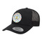 Dots & Dinosaur Trucker Hat - Black (Personalized)