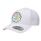 Dots & Dinosaur Trucker Hat - White (Personalized)