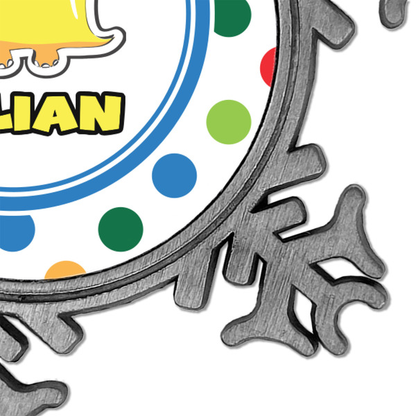 Dots & Dinosaur Vintage Snowflake - Detail