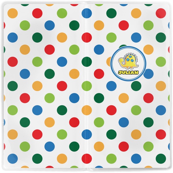 Dots & Dinosaur Vinyl Document Wallet - Apvl