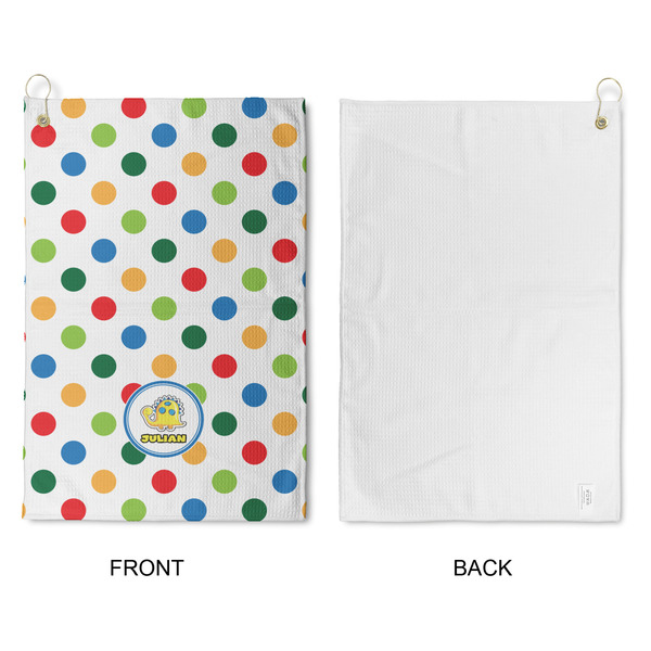 Dots & Dinosaur Waffle Weave Golf Towel - Approval