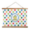 Dots & Dinosaur Wall Hanging Tapestry - Wide (Personalized)