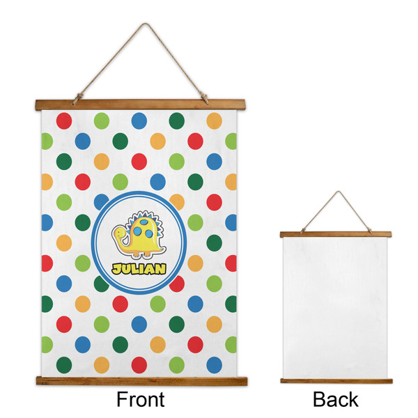 Dots & Dinosaur Wall Hanging Tapestry - Portrait - APPROVAL