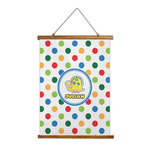 Dots & Dinosaur Wall Hanging Tapestry - Tall (Personalized)