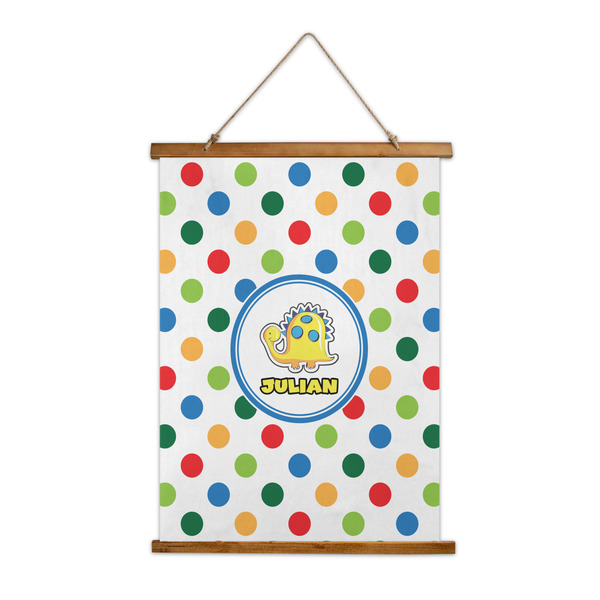 Custom Dots & Dinosaur Wall Hanging Tapestry (Personalized)