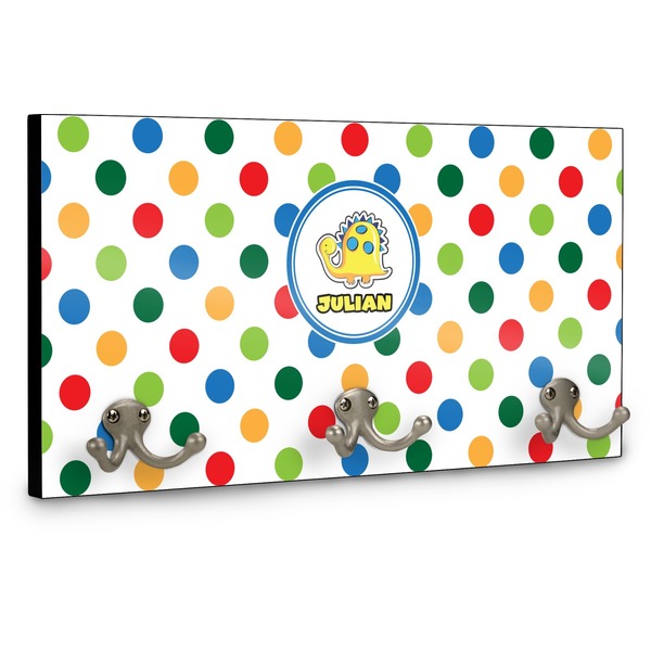 Dots & Dinosaur Coat Hanger Main