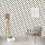 Dots & Dinosaur Wallpaper & Surface Covering (Water Activated - Removable)