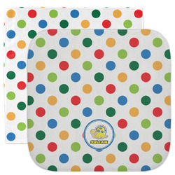 Dots & Dinosaur Facecloth / Wash Cloth (Personalized)