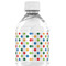 Dots & Dinosaur Water Bottle Label - Back View