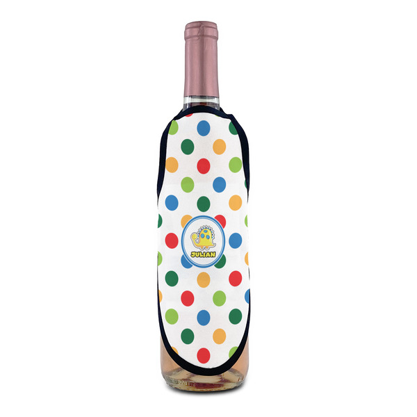 Dots & Dinosaur Wine Bottle Apron - IN CONTEXT
