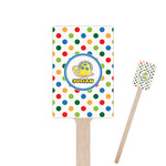 Dots & Dinosaur Rectangle Wooden Stir Sticks (Personalized)