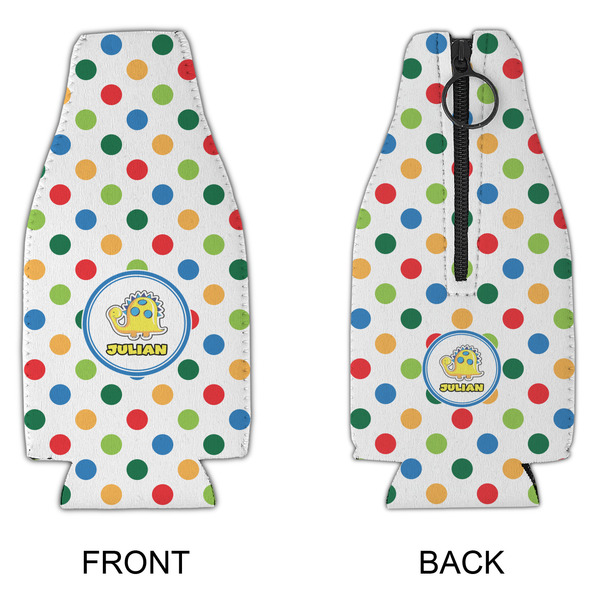 Dots & Dinosaur Zipper Bottle Cooler - APPROVAL