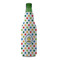Dots & Dinosaur Zipper Bottle Cooler - FRONT (bottle)