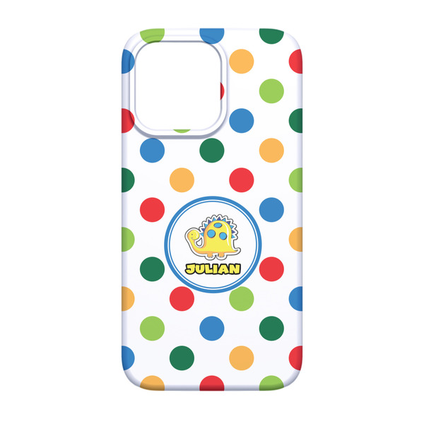 Dots & Dinosaur iPhone 13 Case - Back