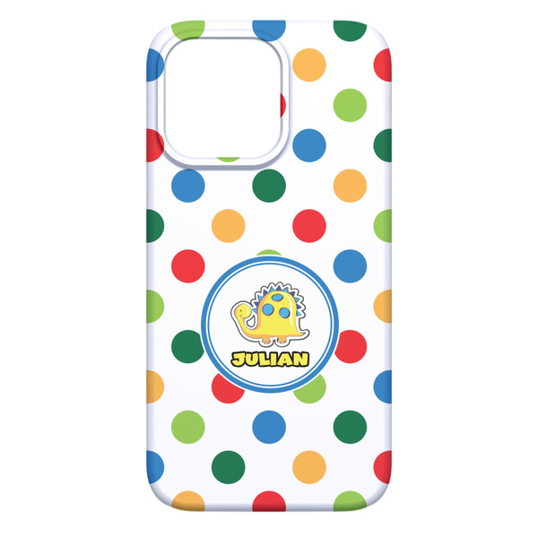 Dots & Dinosaur iPhone 13 Pro Max Case - Back