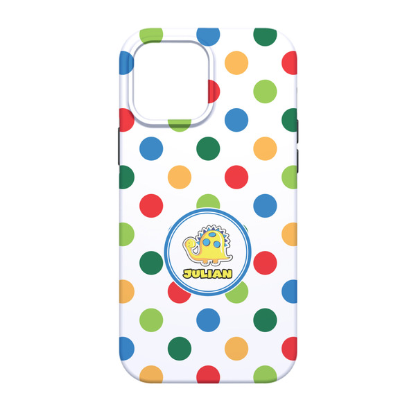 Dots & Dinosaur iPhone 13 Pro Tough Case - Back