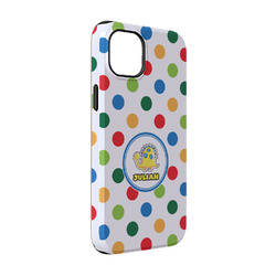 Dots & Dinosaur iPhone Case - Rubber Lined - iPhone 14 (Personalized)