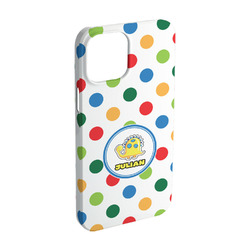 Dots & Dinosaur iPhone Case - Plastic - iPhone 15 (Personalized)