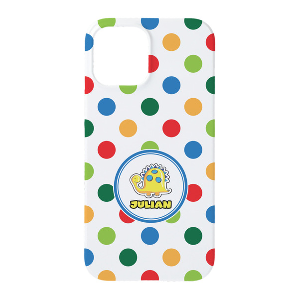 Dots & Dinosaur iPhone 15 Pro Case - Back