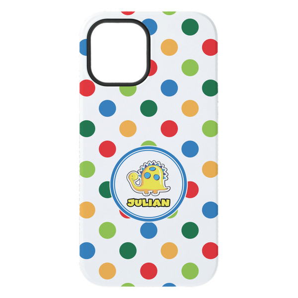 Dots & Dinosaur iPhone 15 Pro Max Tough Case - Back