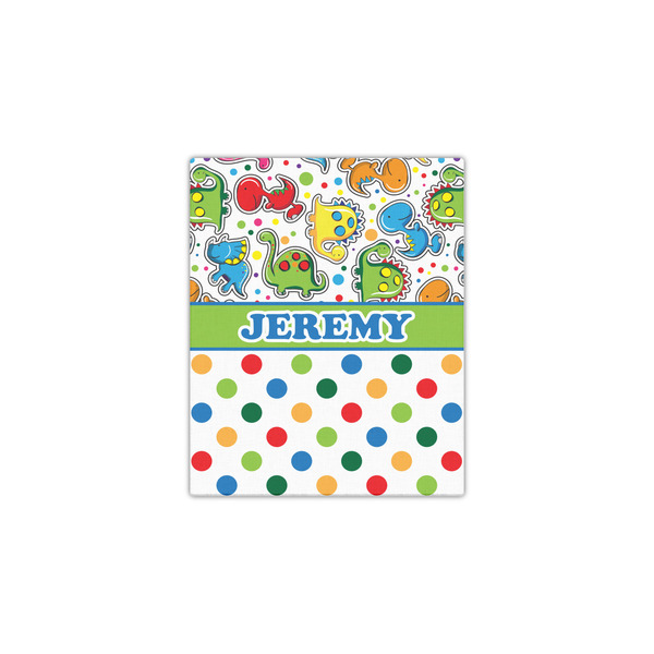 Dinosaur Print & Dots 11x14 - Canvas Print - Front View