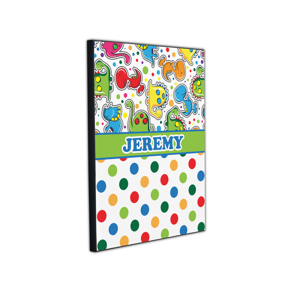 Dinosaur Print & Dots 11x14 Wood Print - Angle View