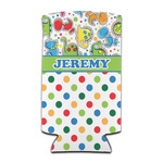 Dinosaur Print & Dots Can Cooler (tall 12 oz) (Personalized)