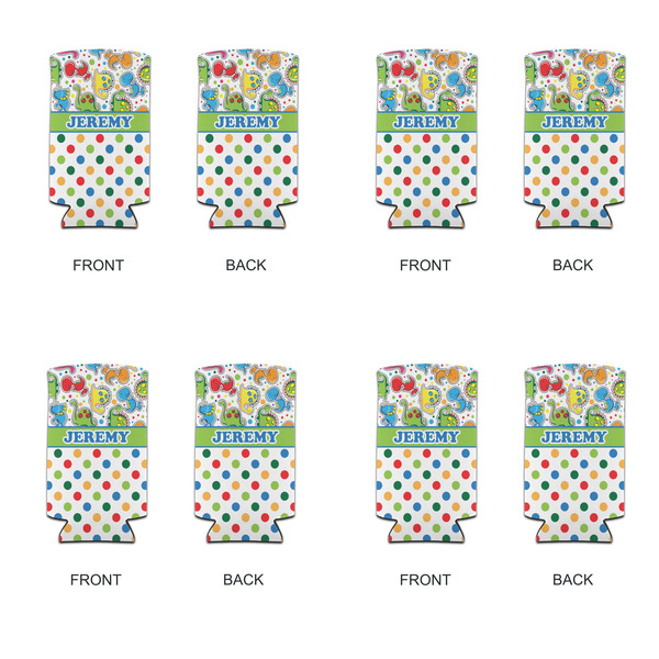 Dinosaur Print & Dots 12oz Tall Can Sleeve - Set of 4 - APPROVAL