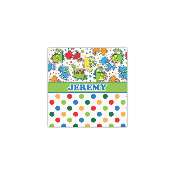 Dinosaur Print & Dots 12x12 - Canvas Print - Front View