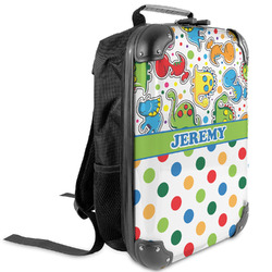 Dinosaur Print & Dots Kids Hard Shell Backpack (Personalized)